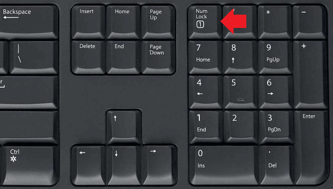 Почему не работают цифры на клавиатуре справа? (Решение)